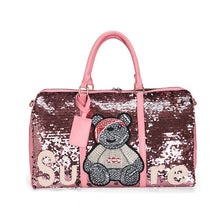 Load image into Gallery viewer, Women's Travel Bag Large Capacity Duffle Bags Fashion Sequins Luggage Pack High Quality Handbag Multifunctional Weekend Package