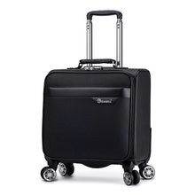 Load image into Gallery viewer, 18'' Travel suitcase on wheels Cabin carry on trolley luggage bag Men's business suitcase fashion waterproof oxford luggage bag