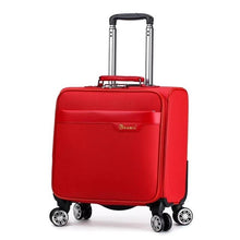 Load image into Gallery viewer, 18'' Travel suitcase on wheels Cabin carry on trolley luggage bag Men's business suitcase fashion waterproof oxford luggage bag