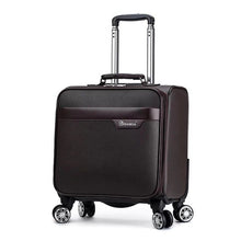 Load image into Gallery viewer, 18'' Travel suitcase on wheels Cabin carry on trolley luggage bag Men's business suitcase fashion waterproof oxford luggage bag