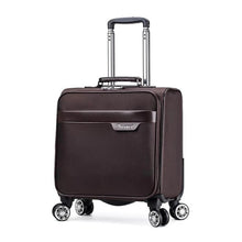 Load image into Gallery viewer, 18'' Travel suitcase on wheels Cabin carry on trolley luggage bag Men's business suitcase fashion waterproof oxford luggage bag