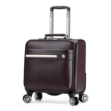 Load image into Gallery viewer, 18'' Travel suitcase on wheels Cabin carry on trolley luggage bag Men's business suitcase fashion waterproof oxford luggage bag