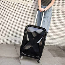 Load image into Gallery viewer, 20‘’22/24/26/28 inch Rolling luggage set travel suitcase spinner wheels trolley luggage bag case Diamond Silver suitcase Women's