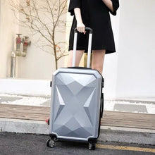 Load image into Gallery viewer, 20‘’22/24/26/28 inch Rolling luggage set travel suitcase spinner wheels trolley luggage bag case Diamond Silver suitcase Women's