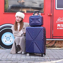 Load image into Gallery viewer, 20‘’22/24/26/28 inch Rolling luggage set travel suitcase spinner wheels trolley luggage bag case Diamond Silver suitcase Women's