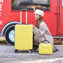 Load image into Gallery viewer, 20‘’22/24/26/28 inch Rolling luggage set travel suitcase spinner wheels trolley luggage bag case Diamond Silver suitcase Women's