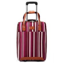 Load image into Gallery viewer, Trave suitcase with spinner wheels 20'' trolley luggage bag Oxford Women's weekend bag carry on luggage set Cabin suitcase bag