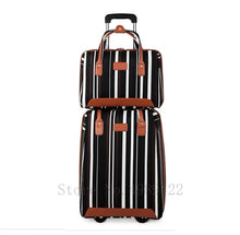 Load image into Gallery viewer, Trave suitcase with spinner wheels 20'' trolley luggage bag Oxford Women's weekend bag carry on luggage set Cabin suitcase bag