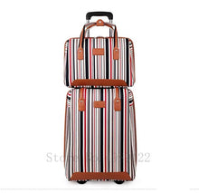 Load image into Gallery viewer, Trave suitcase with spinner wheels 20'' trolley luggage bag Oxford Women's weekend bag carry on luggage set Cabin suitcase bag