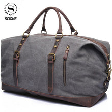 Load image into Gallery viewer, Scione Leisure Canvas HandBag Outdoor Travel Bag Large Capacity Men's and Women's Luggage Bag Hand Bag Portable Diagonal Package