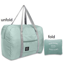 Load image into Gallery viewer, Women's Men's Large Capacity Folding Sandbag Storage Bag Waterproof Nylon Travel Packaging Cube Luggage Ms. Travel Bag