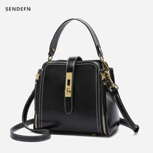 Load image into Gallery viewer, Women's bags 2020 New all-match Cowhide casual simple shoulder bag handbag Women Messenger bag purses and handbags bolsos mujer