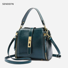 Load image into Gallery viewer, Women's bags 2020 New all-match Cowhide casual simple shoulder bag handbag Women Messenger bag purses and handbags bolsos mujer