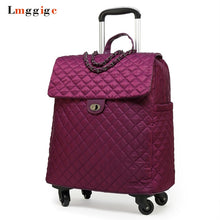 Load image into Gallery viewer, Women's travel Suitcase, Cabin size Luggage Bag, 20 inch Case with Rolling, Universal wheel trip Trolley Box, 53*38*20 cm
