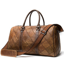 Load image into Gallery viewer, WESTAL leather duffle bag men's travel bag leather vintage weekend bag men's travel bags genuine leather luggage/overnight tote
