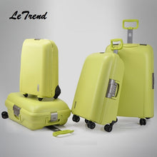Load image into Gallery viewer, Letrend High Quality Women Suitcases Wheel Rolling Luggage Spinner password Travel Bag 22 inch Trolley Fashion Women's Bags
