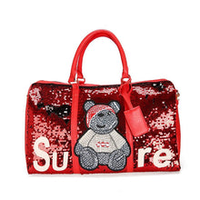 Load image into Gallery viewer, Women's Travel Bag Large Capacity Duffle Bags Fashion Sequins Luggage Pack High Quality Handbag Multifunctional Weekend Package
