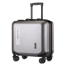 Load image into Gallery viewer, 18 inch suitcase on wheels Cabin travel luggage PC carry-ons trolley bag fashion Women rolling luggage men's hardside suitcase
