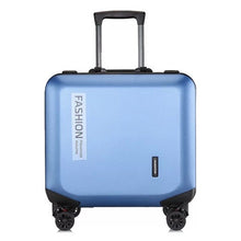 Load image into Gallery viewer, 18 inch suitcase on wheels Cabin travel luggage PC carry-ons trolley bag fashion Women rolling luggage men's hardside suitcase

