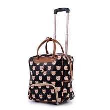 Load image into Gallery viewer, Women's Travel Bag Suitcase, Suitcase D' Water Cloth Oxford Rolling Trolley Case, PU Leather - Carrying Wheel Tow Box
