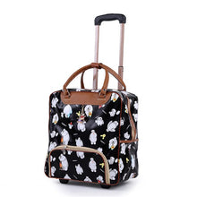 Load image into Gallery viewer, Women's Travel Bag Suitcase, Suitcase D' Water Cloth Oxford Rolling Trolley Case, PU Leather - Carrying Wheel Tow Box
