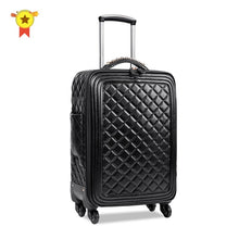 Load image into Gallery viewer, 16&quot;20&quot;24inch on travel suitcase,PU leather vintage rolling luggage,Women&#39;s trolley,Universal wheel trolley case,unisex trunk,
