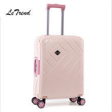 Load image into Gallery viewer, Letrend Women Suitcases Wheel Rolling Luggage Spinner Pink Password Travel Bag 20 inch Cabin Trolley Fashion Women's Luggage

