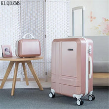 Load image into Gallery viewer, KLQDZMS 20/24Inch ABS  Rolling Luggage Set Spinner Women's Retro Handbag Suitcase Wheel Trolley Women Cabin Travel Bag
