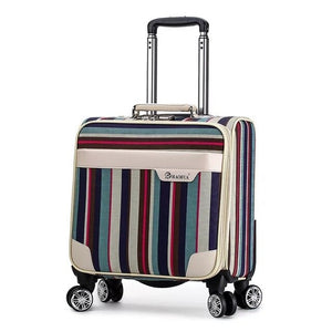 18'' Travel suitcase on wheels Cabin carry on trolley luggage bag Men's business suitcase fashion waterproof oxford luggage bag
