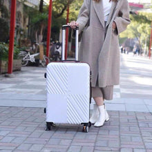 Load image into Gallery viewer, 20‘’22/24/26/28 inch Rolling luggage set travel suitcase spinner wheels trolley luggage bag case Diamond Silver suitcase Women's
