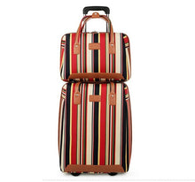 Load image into Gallery viewer, Trave suitcase with spinner wheels 20'' trolley luggage bag Oxford Women's weekend bag carry on luggage set Cabin suitcase bag

