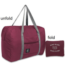 Load image into Gallery viewer, Women's Men's Large Capacity Folding Sandbag Storage Bag Waterproof Nylon Travel Packaging Cube Luggage Ms. Travel Bag
