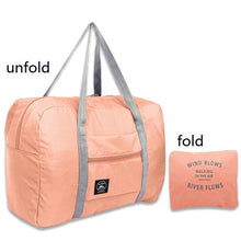 Load image into Gallery viewer, Women's Men's Large Capacity Folding Sandbag Storage Bag Waterproof Nylon Travel Packaging Cube Luggage Ms. Travel Bag
