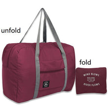 Load image into Gallery viewer, Women's Men's Large Capacity Folding Sandbag Storage Bag Waterproof Nylon Travel Packaging Cube Luggage Ms. Travel Bag
