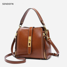Load image into Gallery viewer, Women's bags 2020 New all-match Cowhide casual simple shoulder bag handbag Women Messenger bag purses and handbags bolsos mujer
