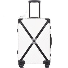 Load image into Gallery viewer, Letrend Aluminium Frame Spinner Rolling Luggage 24 inch Men Retro Travel Bag Trolley Cabin Suitcases Wheel Women's Handbag Trunk
