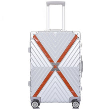 Load image into Gallery viewer, Letrend Aluminium Frame Spinner Rolling Luggage 24 inch Men Retro Travel Bag Trolley Cabin Suitcases Wheel Women's Handbag Trunk
